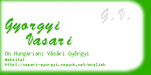 gyorgyi vasari business card